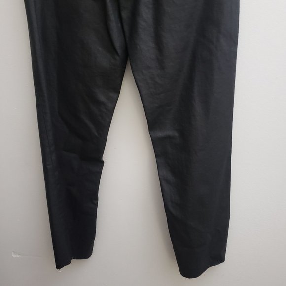 Topshop High Waist Straight Leg Black Coat 26x32 - Picture 6 of 7